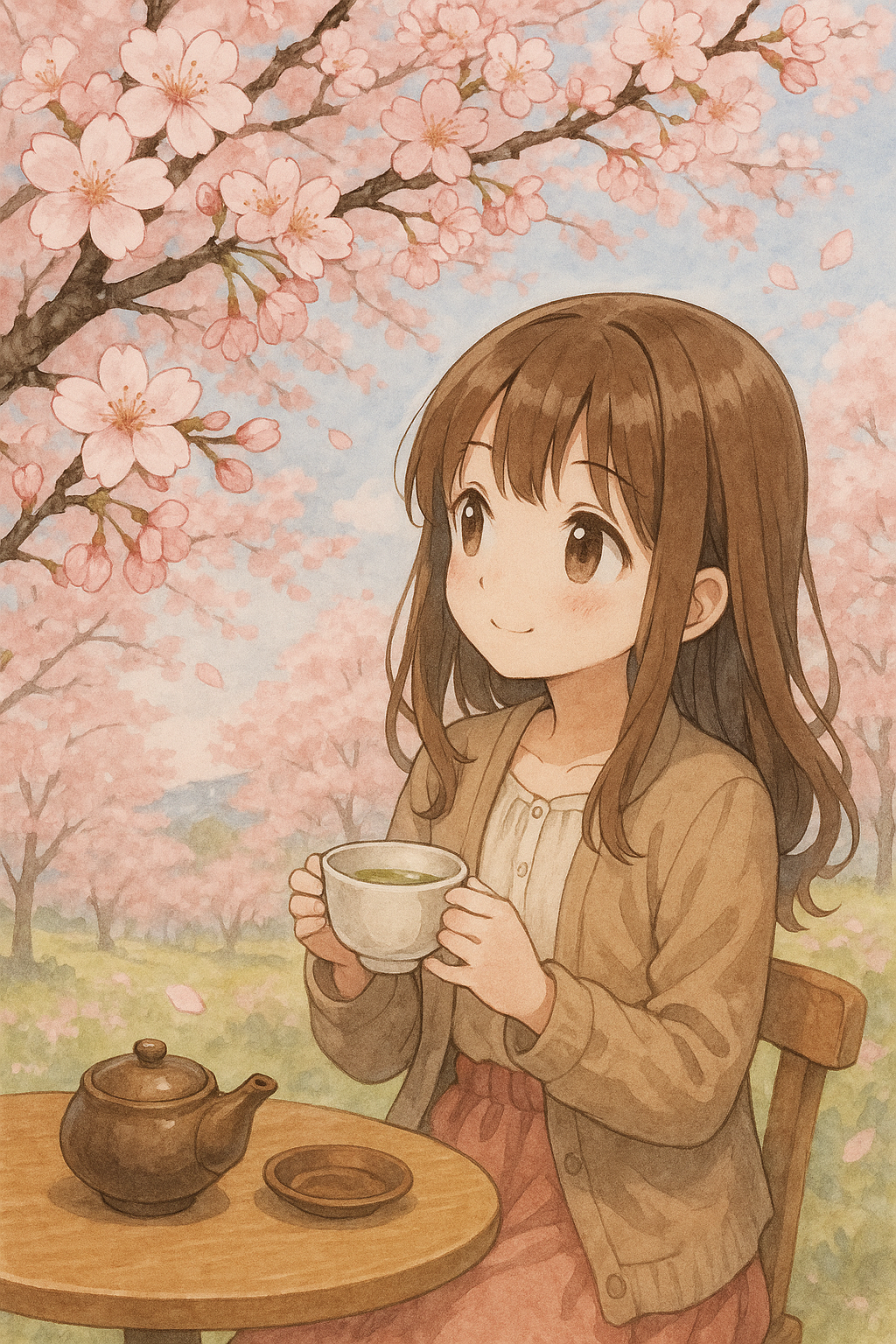 桜を見てリラックスしながらお茶しませんか？
